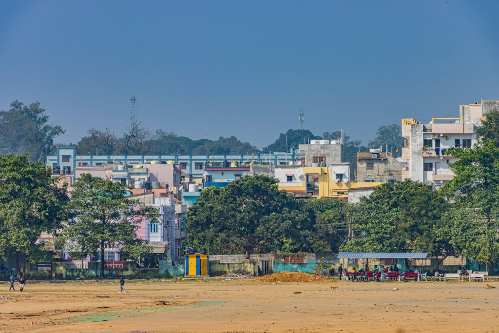 Rooftops and greenery in Hazaribagh, Jharkhand